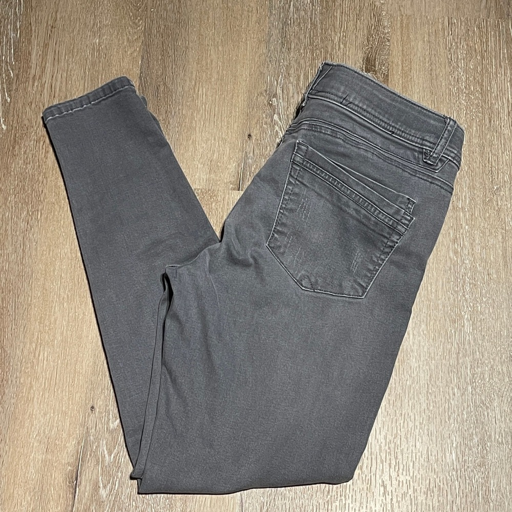 Democracy Women's Gray Ankle Skinny Jeans AB Solution Technology Size 10 EUC‎